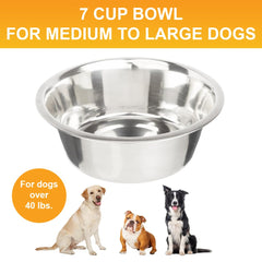 Replacement bowls set showcases two durable stainless steel bowls for Neater Feeder compatibility