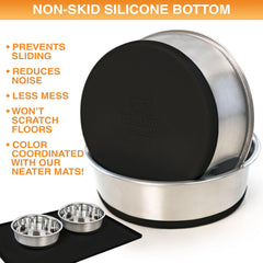 Neater Pet Brands dent-resistant, non-porous bowls for easy cleaning