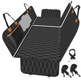 NECKORY dog back seat cover waterproof surface keeps your car clean during muddy adventures.