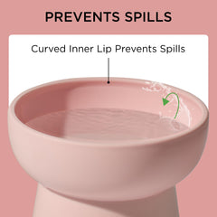 Necoichi Bloomy BPA-free plastic ensures safe, worry-free dining for cats.