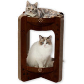 NECOICHI Cozy Cat Scratcher Tower assembly setup enables quick room placement.