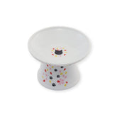 NECOICHI raised cat bowl front view highlights elevated design for easier, mess-free meals.