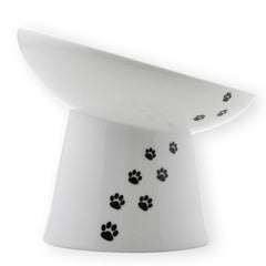 Necoichi raised dog food bowl elevated design supports comfortable posture during meals