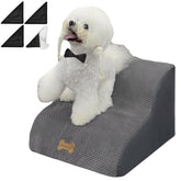 Necrely dog stairs grey three-layer top provides non-slip safety for climbing