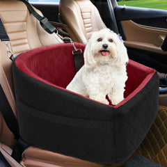 NEEZUKAR dog car seat product angle, compact booster for secure, comfortable rides.