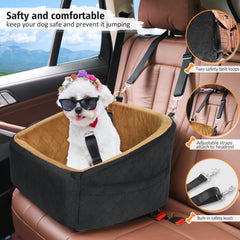 NEEZUKAR booster seat features plush surface for cozy journeys