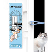 Neobay Cat Door Latch pack setup demonstrates convenient two-pack value for households.