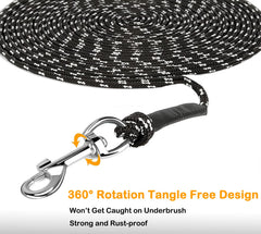 NEOGULY cat-leash-no-tangle-360-rotation-hook prevents snagging and frees movement.