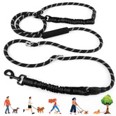 NEOGULY heavy-duty hands-free leash worn over the shoulder for secure hands-free walks.