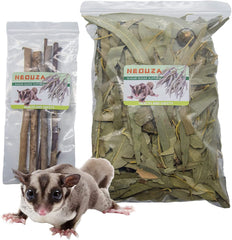 NEOUZA Sugar Glider bedding with eucalyptus leaves for natural habitat and chewing