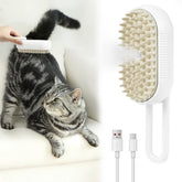 Nepfaivy Cat Steam Brush hair removal action promotes a sleek coat with less shedding.