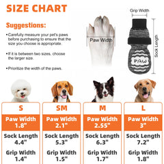 NESAYVER dog socks slip-resistant sole close-up shows stable steps.