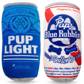 Nestpark Pup Light and Pups Blue Rubbin plush squeaky toy pack for interactive play