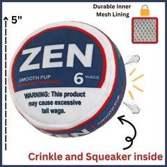 Nestpark Zen Pupper Deckies five-inch pillow showcases compact size for small dogs
