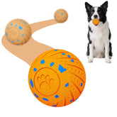 NETRCO smart interactive dog ball on floor ready for busy play.