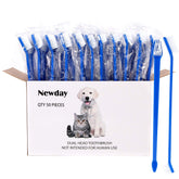Newday 50-piece double-headed toothbrushes in independent packaging for bulk daily use.