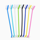 Newday dog toothbrush set dual-headed packaging highlights eight color options for multiple pets.