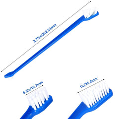 Newday small-head toothbrush fits small dogs and cats for precise cleaning.