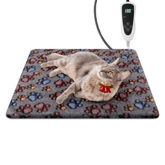 Newget cat heating pad top view shows warm comfort for cats in chilly rooms.