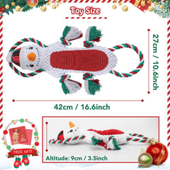 Newget Christmas dog toys Elk plush offers durable cuddly chew during winter playtime.