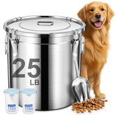 Newget contenedor para perros grande en acero inoxidable mantiene la comida fresca