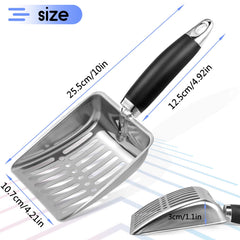 NewGF litter scoop shows mesh surface for efficient sifting and waste separation.