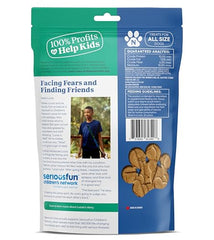 Newman's Own Dog Biscuits open bag pour with inviting aroma for rewards