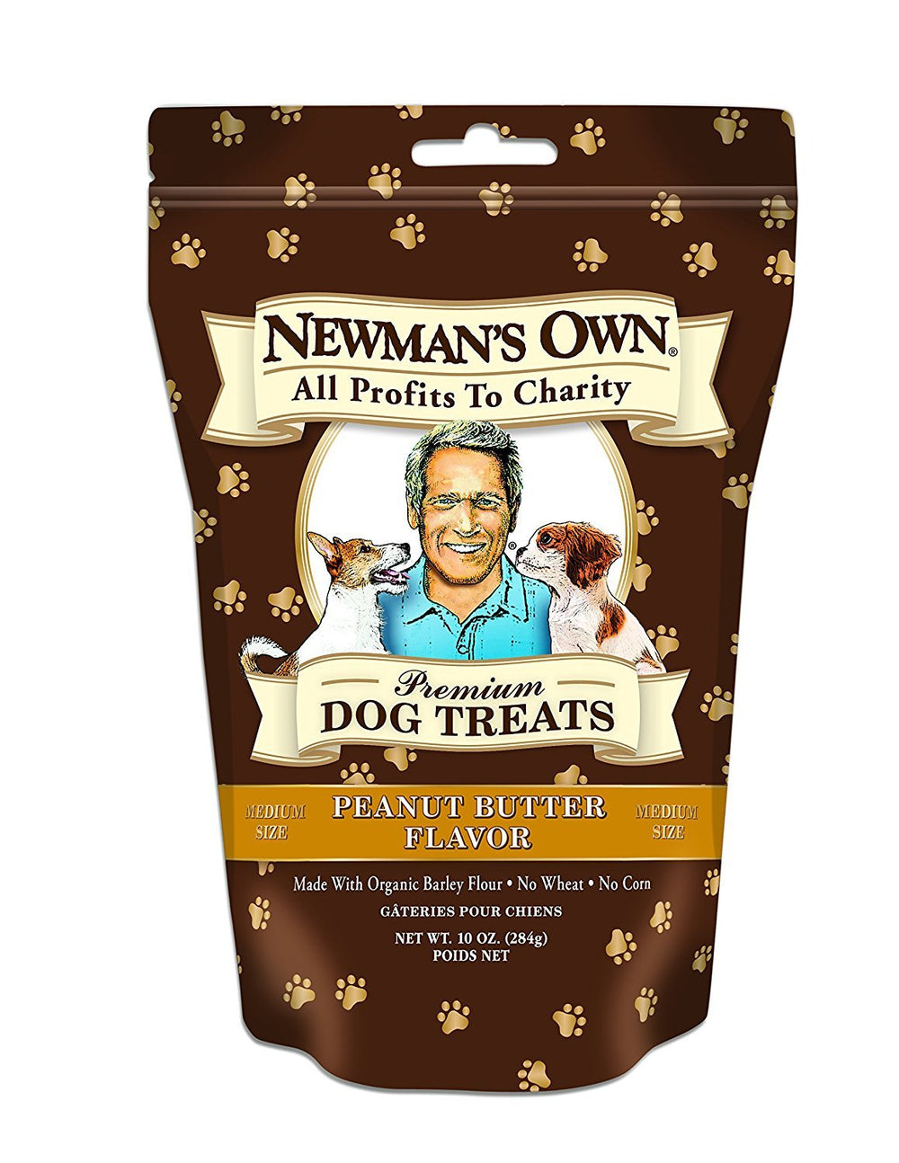 Newman's Own Peanut Butter Dog Biscuits heart-shaped breakable treats for training rewards.