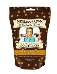 Newman's Own Peanut Butter Dog Biscuits heart-shaped breakable treats for training rewards.