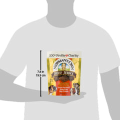 Newman's Own Jerky Treats dogs ingredients grain-free label—no corn, wheat or soy