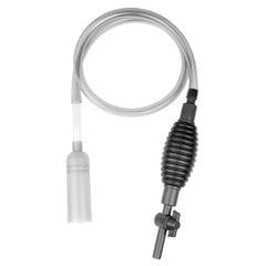 Newpol aquarium siphon cleaner setup shows easy install for gravel cleaning.