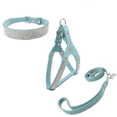 Newtensina Bowtie collar blue with diamante detail for chic everyday wear.