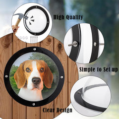 Nexboraque scratch-resistant PS material ensures long-lasting pet window durability.