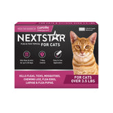 NEXTSTAR bottle shows simple flea and tick prevention for cats.