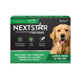 NEXTSTAR dog topical 30-day-application shows fast protection against fleas and ticks