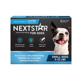NextSTAR para perros: gotas con protección de 30 días contra pulgas y garrapatas.