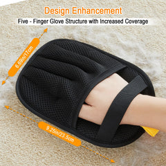 Neyakopaw five-finger glove—non-slip grip for stable pet hair removal.