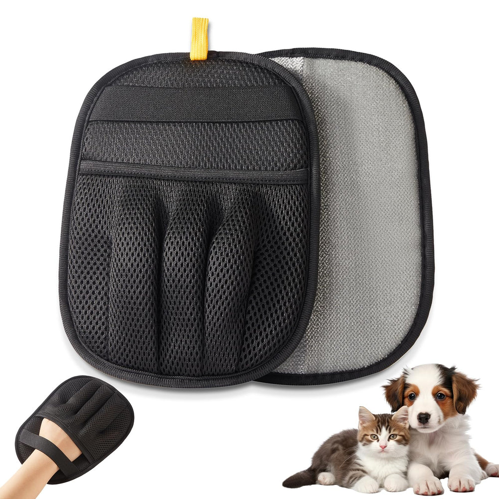 Neyakopaw Pet Hair Gloves—full hand design for efficient fur collection on fabrics.