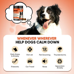 NHWHDJH hemp calming chews for dogs chicken-flavor treat appealing to picky eaters
