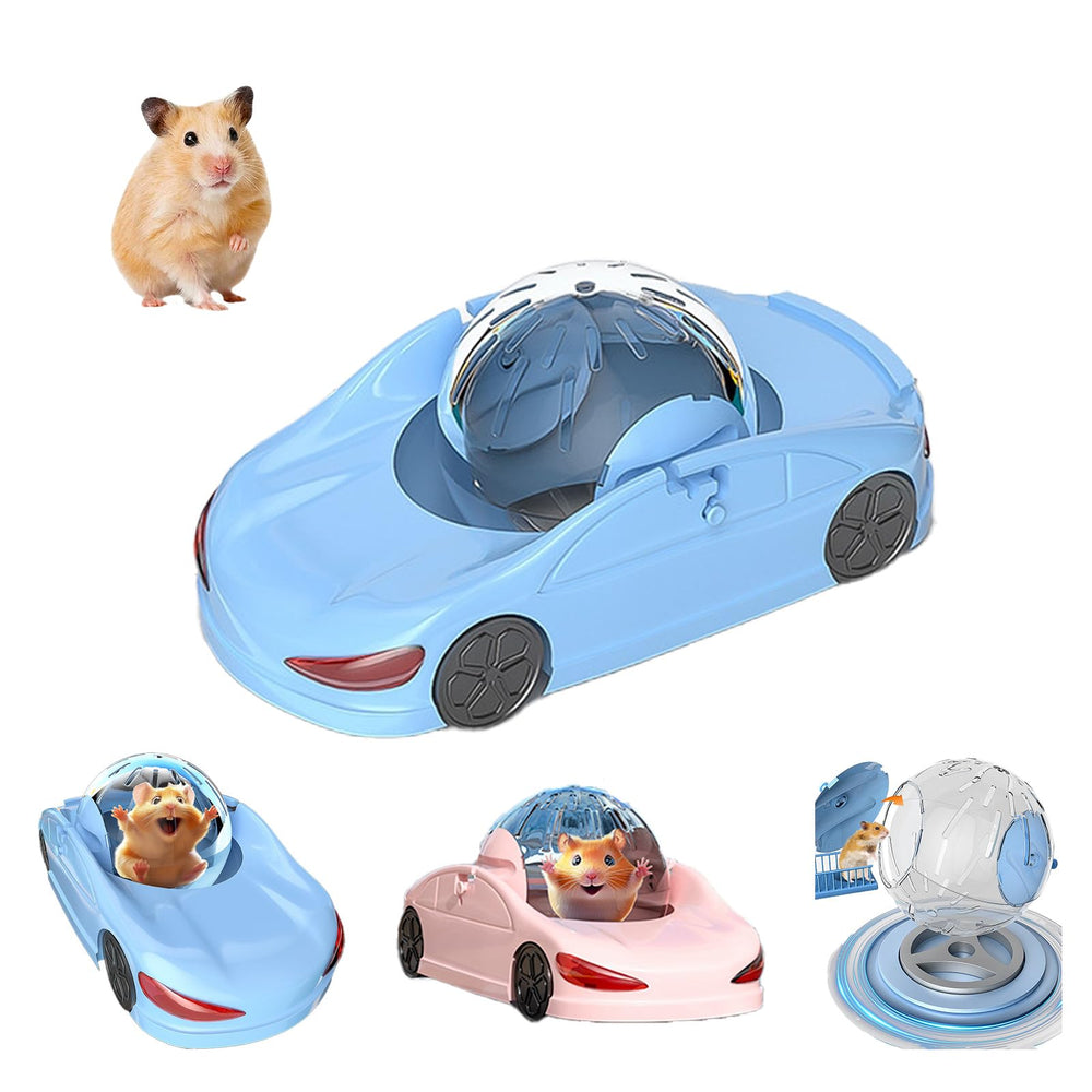 Nicerice hamster sports car front view showing interactive design for exercise