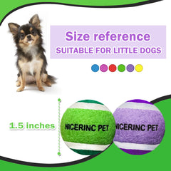 NICERINC PET X-Small balls 12-pack, close-up shows durable interior