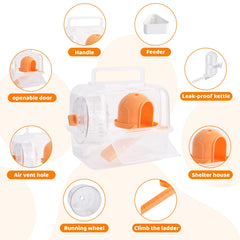 Nicerice breathable transparent cage offers clear visibility and airflow.
