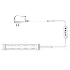NICREW compatible with 5.5mm x 2.1mm barrel connectors and 5–24V LEDs.
