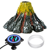 NICREW Volcano Ornament Bubbler in aquarium adds lively bubbles and gentle water circulation.