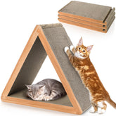 Nicunom triangle-scratch-board-assembled offers a compact, organized cat scratching space.