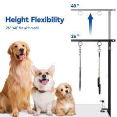 Niffgaff no-sit haunch holders add security during grooming
