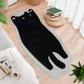NIGOWAYS Cat Mat cute-doormat shows stretched-cat design, adding entryway charm and soft underfoot comfort.