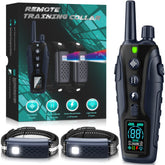Nikketta dog shock collar with flashing light receiver for easy night visibility.