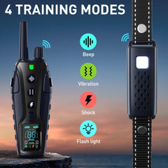 Nikketta dog training collar with flashing light aids night visibility during walks