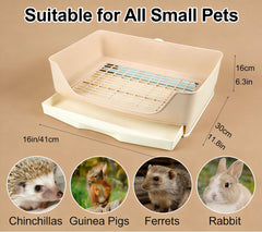 NINGVIHE large rabbit litter box provides ample space for one or two pets